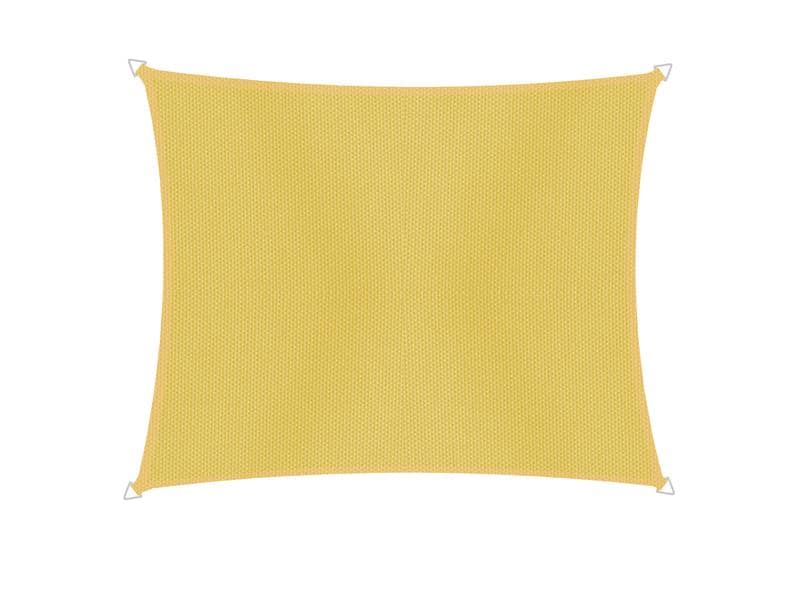 Windhager Sonnensegel Cannes, 2 x 3 m, Eckig, Gelb Schattentuch für Terrasse oder Balkon