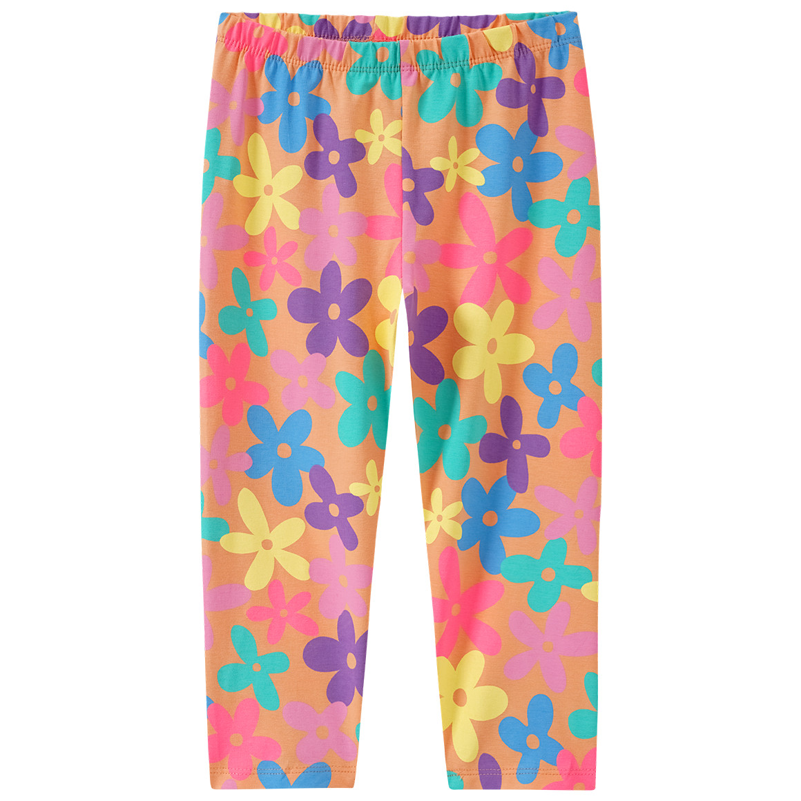 Topolino Mädchen Capri-Leggings mit Allover-Print orange / bunt