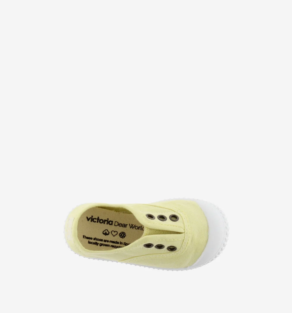 1915 INGLESA TENNIS TOILE DREC® ÉLASTIQUE Baskets en toile avec élastique pour enfant BANANA