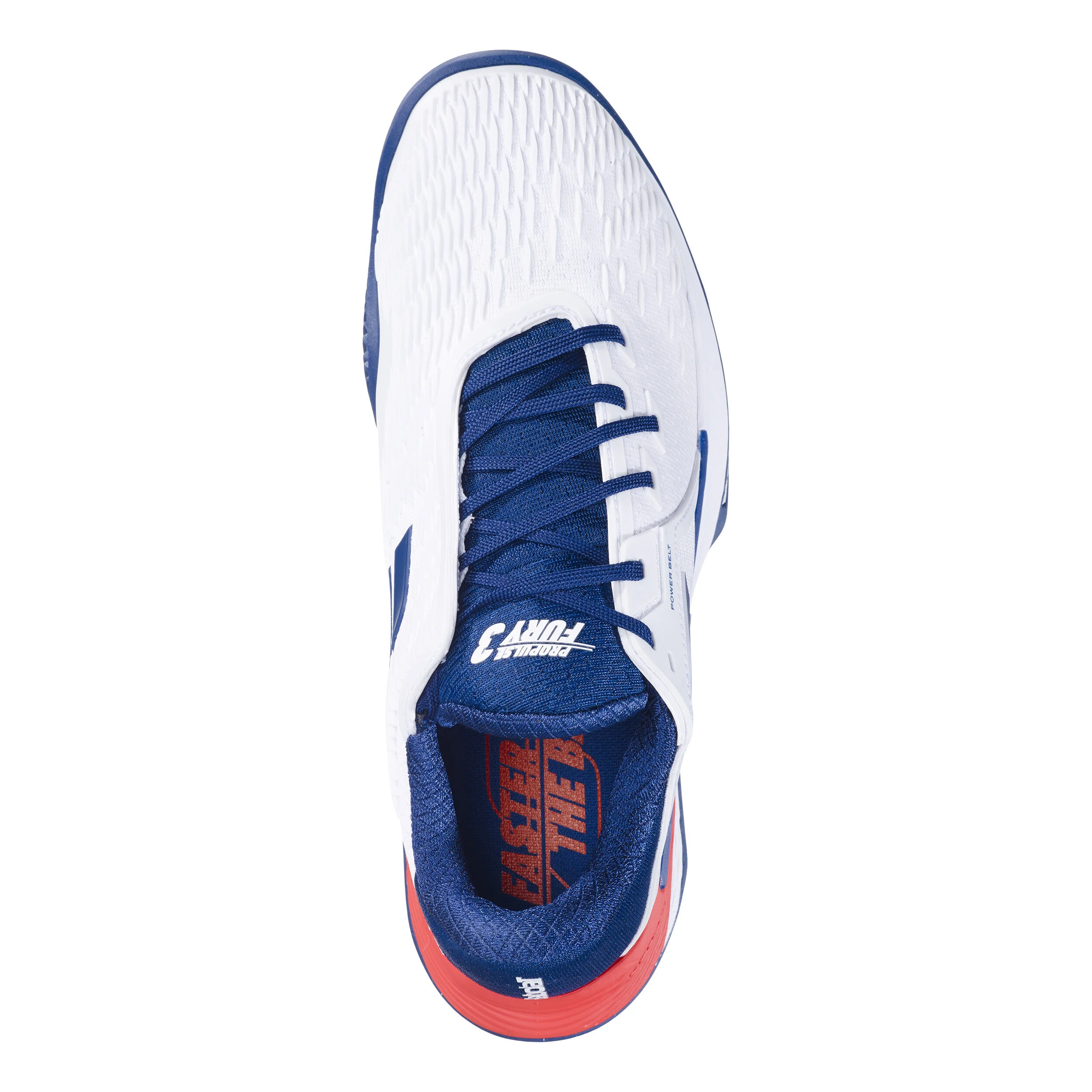 Babolat Propulse Fury 3 Chaussure Terre Battue Hommes - Blanc , Bleu Foncé
