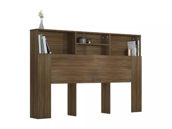 Armoire de tête de lit Chêne marron 160x19x103,5 cm