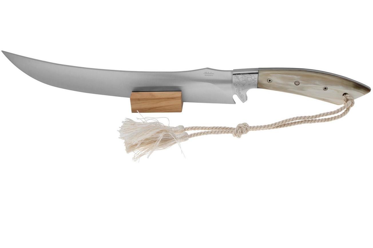 Saladini Champagne Saber Ox Horn, champagnesabel
