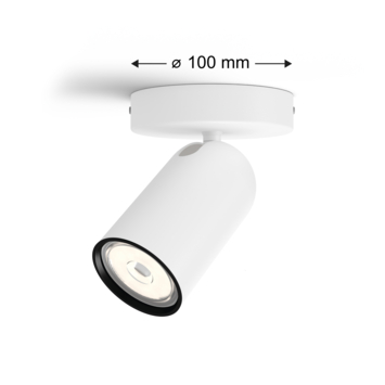 Philips opbouwspot Pongee wit