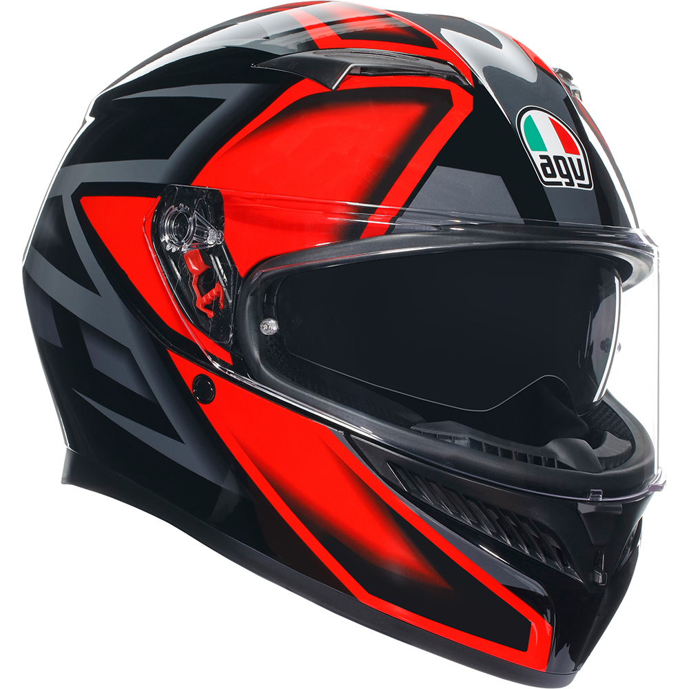 AGV - Casque K3 Compound Noir / Rouge