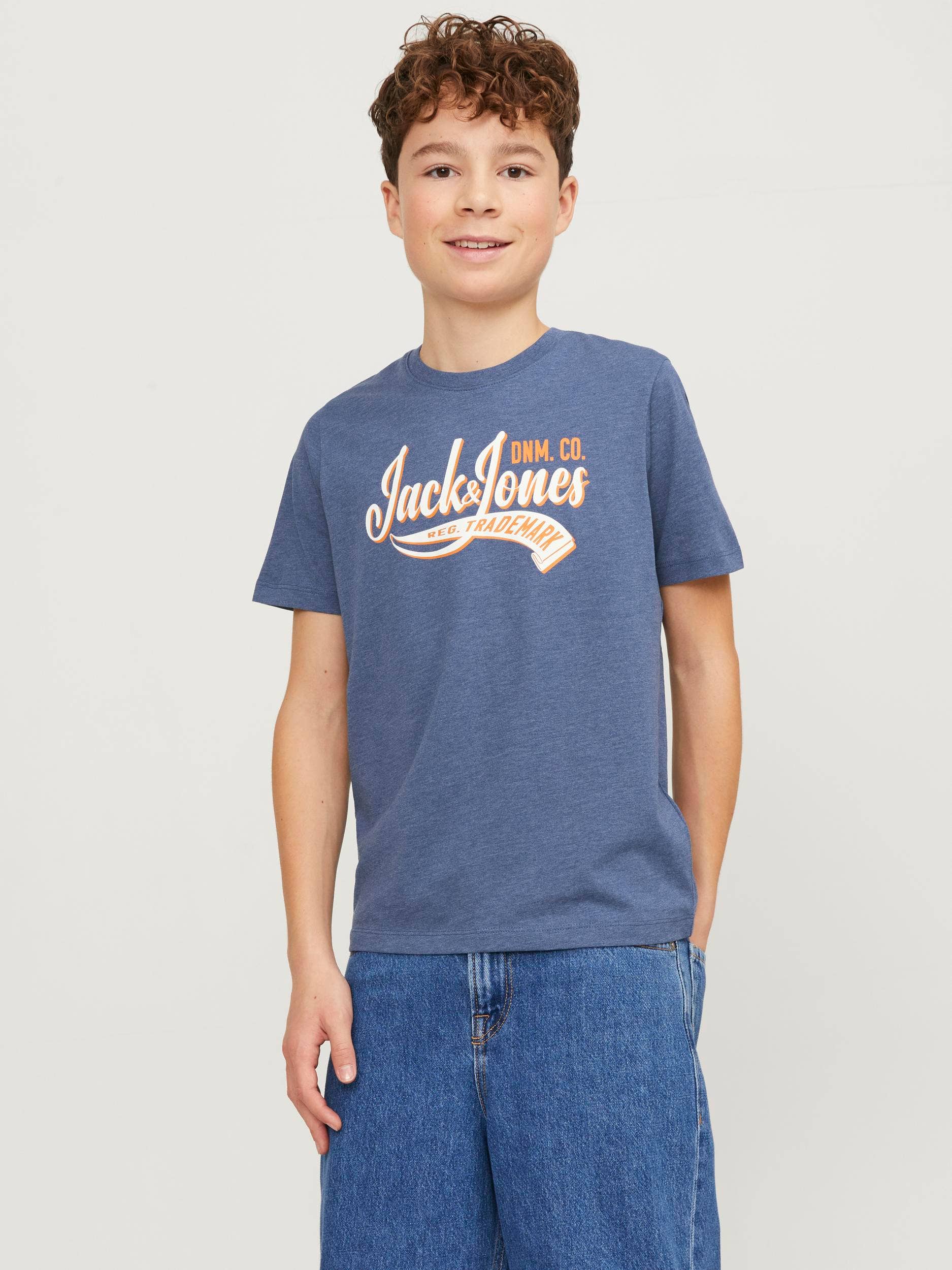 Jack & Jones  JJELOGO TEE SS NECK 2 COL 23/24 NOO