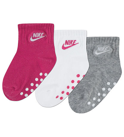 Nike Strømper - 3-pak - Non-Slip - Sort/Hvid/Grå