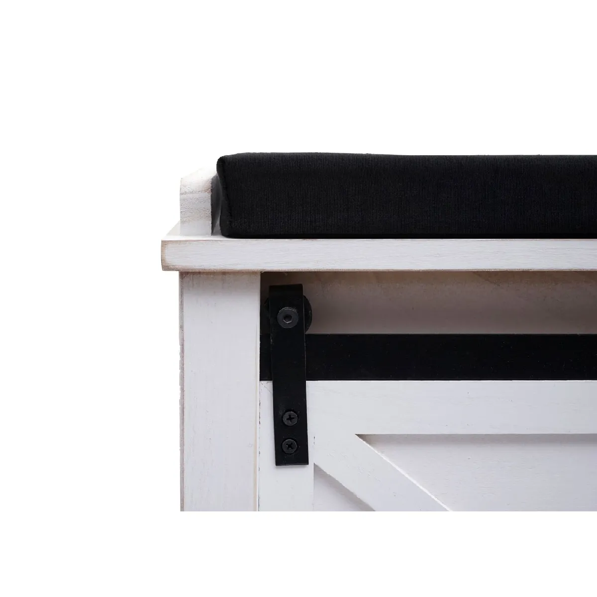 MENDLER Banc avec rangement HWC-H53 - Blanc