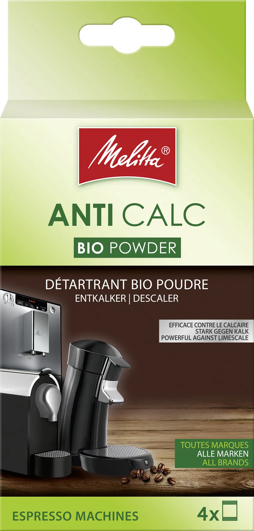 Melitta Bio-afkalkningspulver - 4 stk
