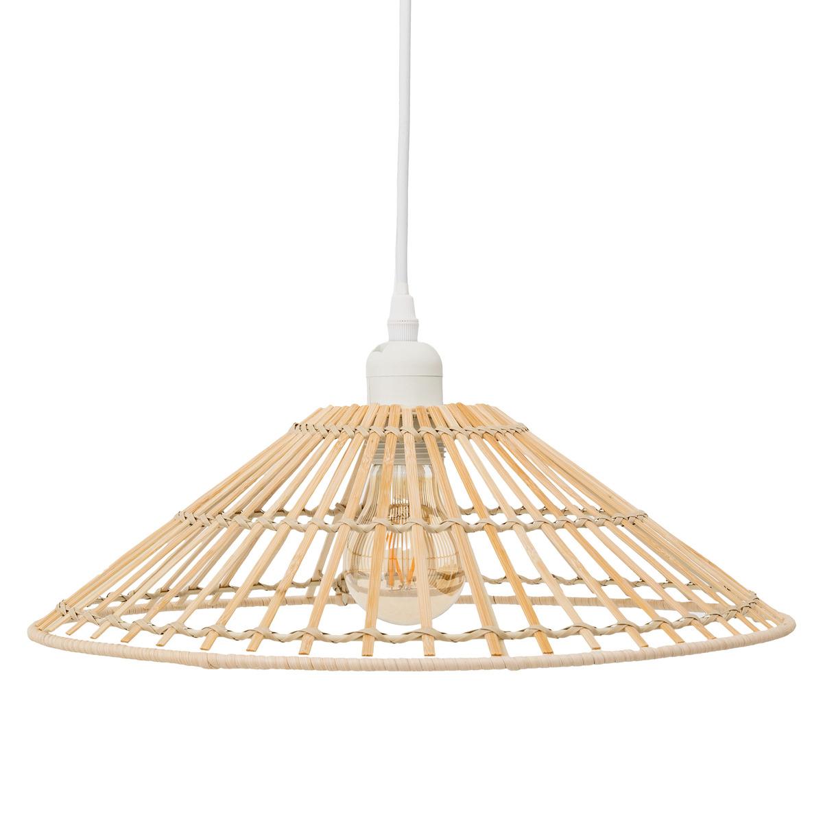 SUSPENSION CONE MAHE BAMBOU NATUREL D.36CM