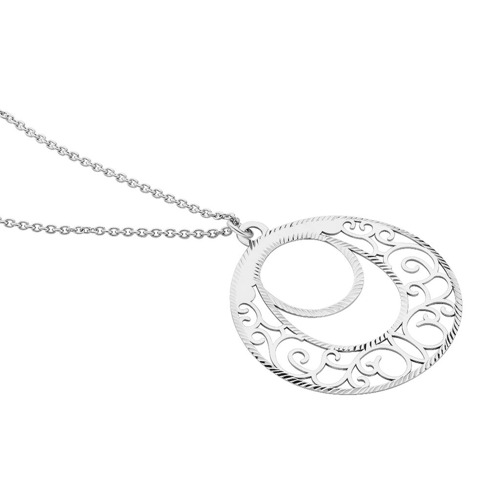 Collier Micaela Argent Blanc
