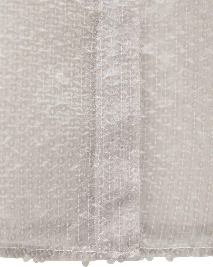 MANGO Semi-transparent sequined shirt Light beige