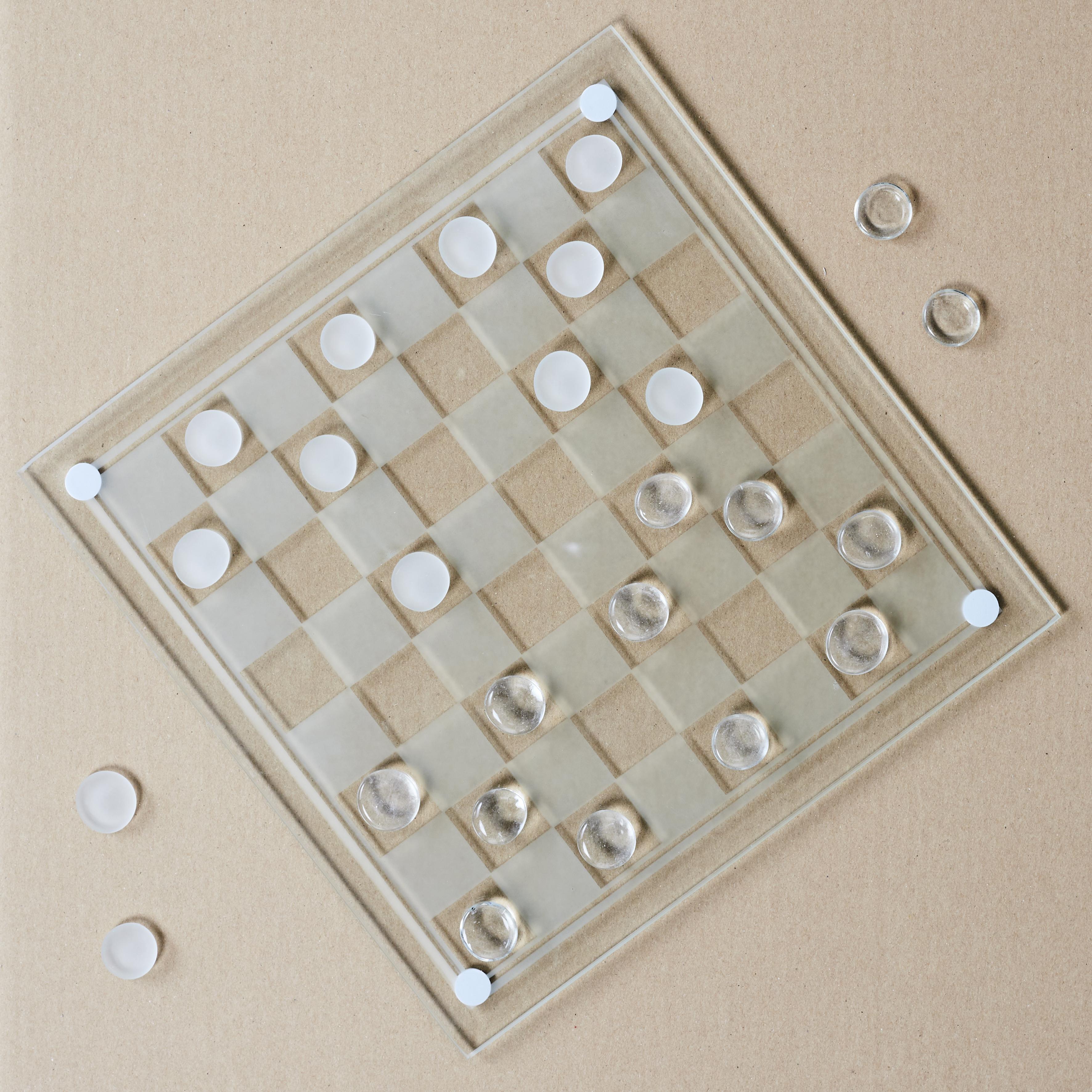 JEU DAMES VERRE