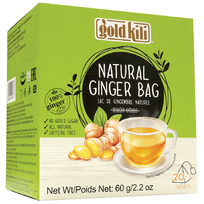 Gold Kili Natuurlijke Gember Theezakjes 20x3g