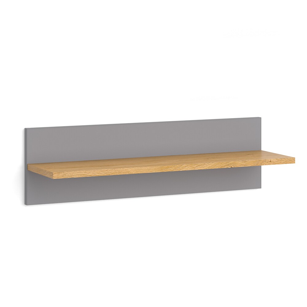 VitaliSpa Wandregal Hängeregal Ablageregal Malia Grau Eiche modern 70x20 cm Kinderzimmer Regal Babyzimmerregal Kindermöbel Babymöbel Ablage Aufbewahrung