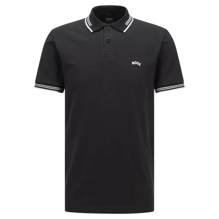 Boss Paul Curved Logo Polo Heren