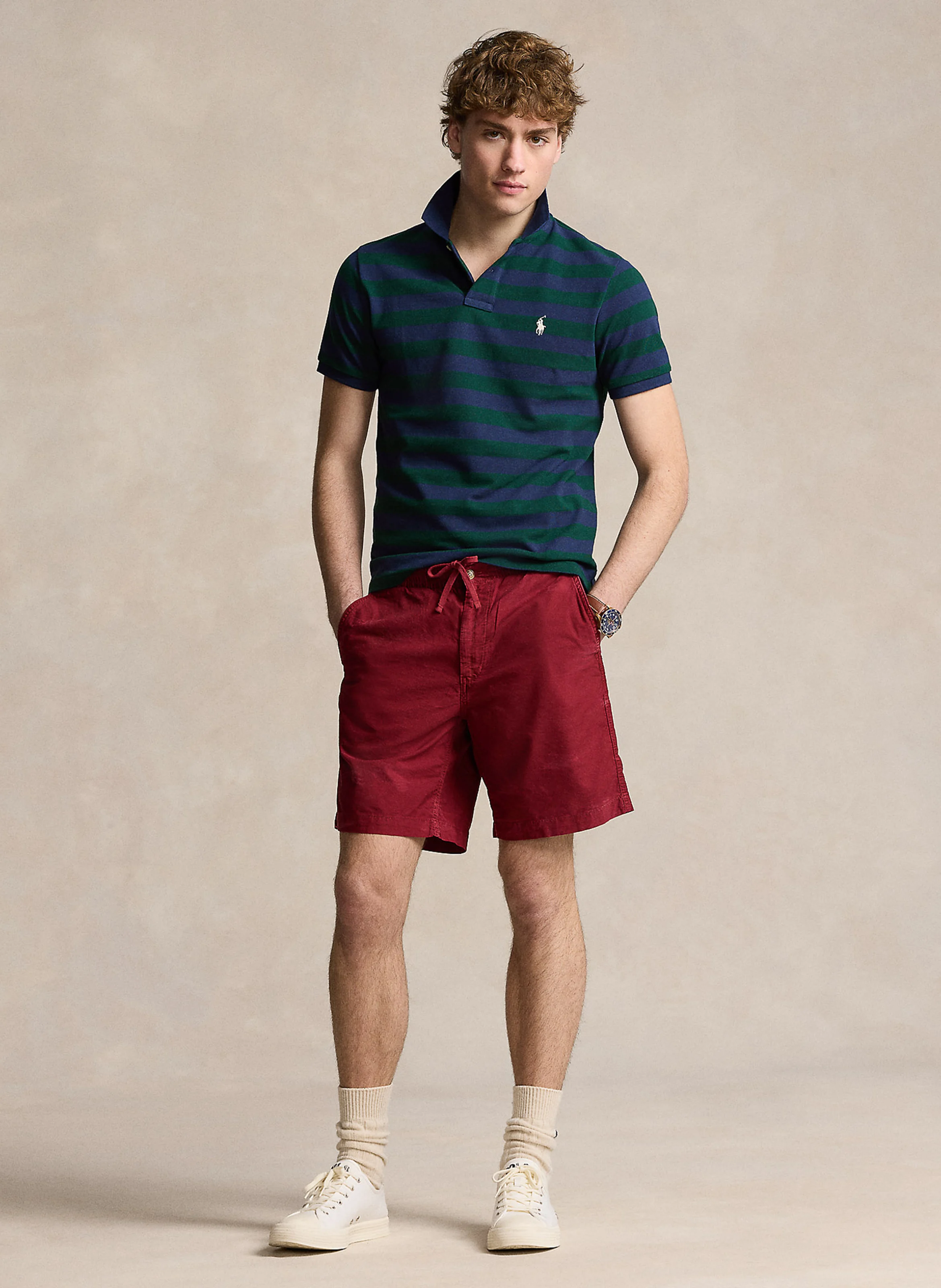 Polo regular-fit en coton | Vert