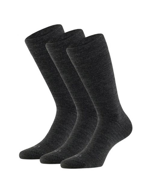 Apollo Sokken Wol 3-Pack Antraciet - Sokken