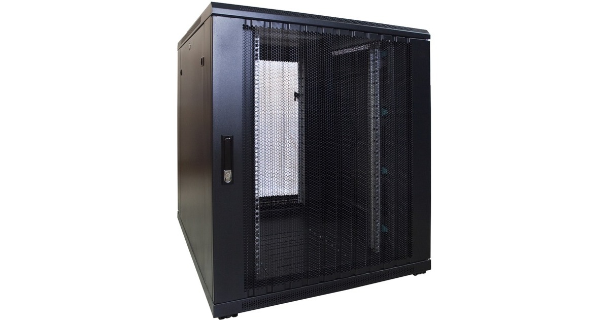DSI18U serverkast met geperforeerde deur - DS8018PP server rack  (Zwart, 800 x 1000 x 1000mm)