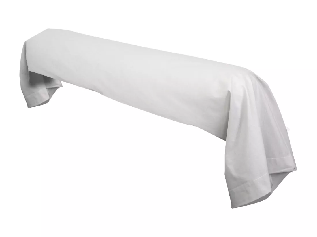 Taie de traversin uni 185X43 cm coton ALTO Calcium
