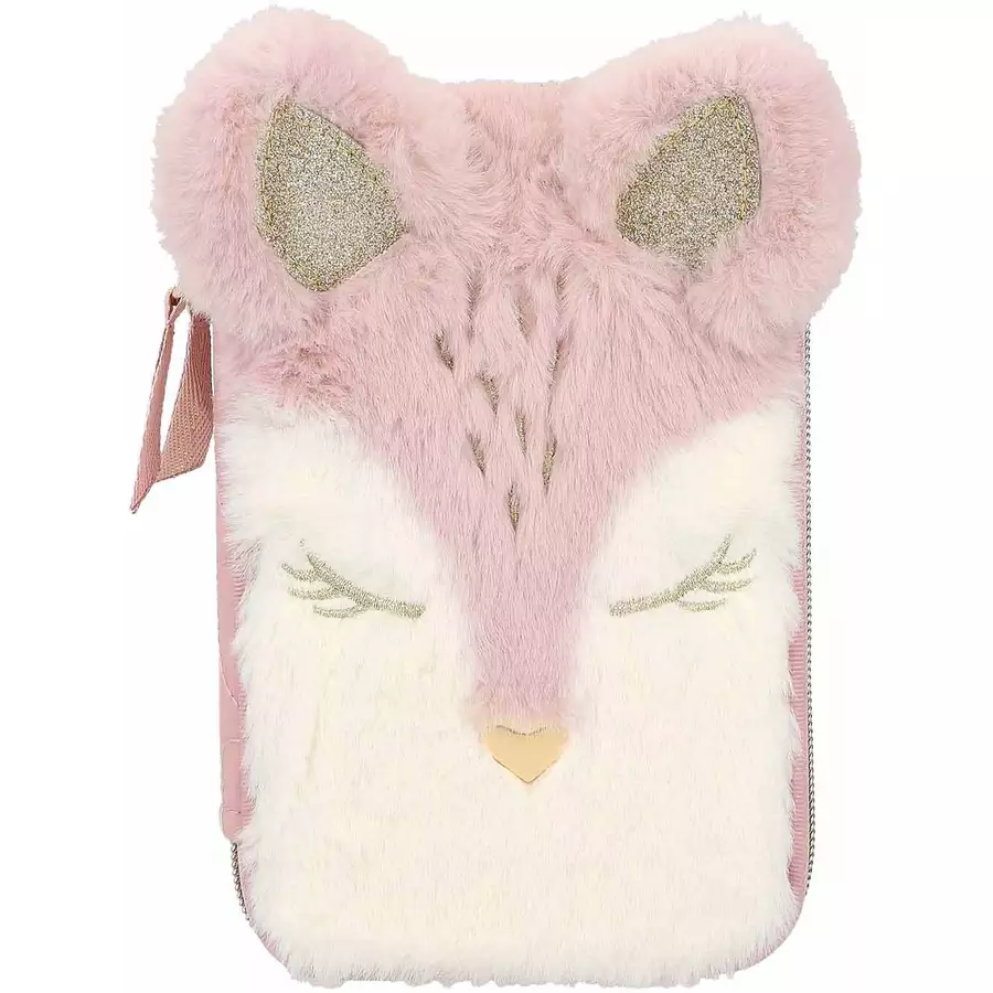 Depesche 2-Fach Federtasche Reh WILD FOREST Princess Mimi 19 x 12 x 5,5 cm rosa
