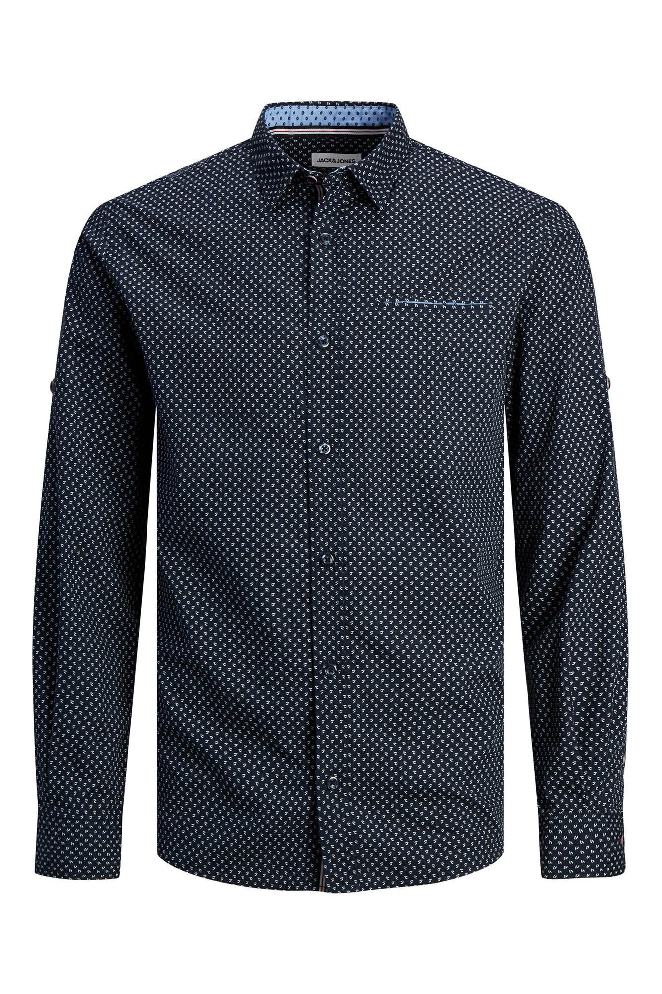 Camisa slim fit com microestampa