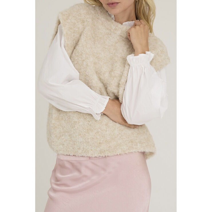 A-VIEW Patrisia new knit vest Sand