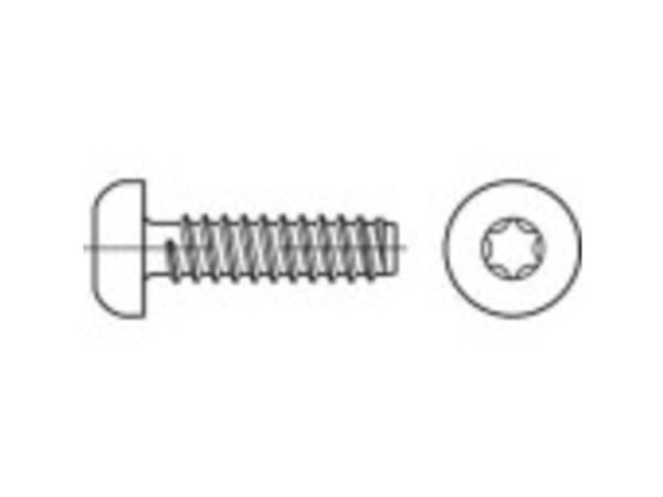 TOOLCRAFT TO-5441139 Pladeskruer 50 mm Invendig sekskant Stål Galvaniseret 250 stk