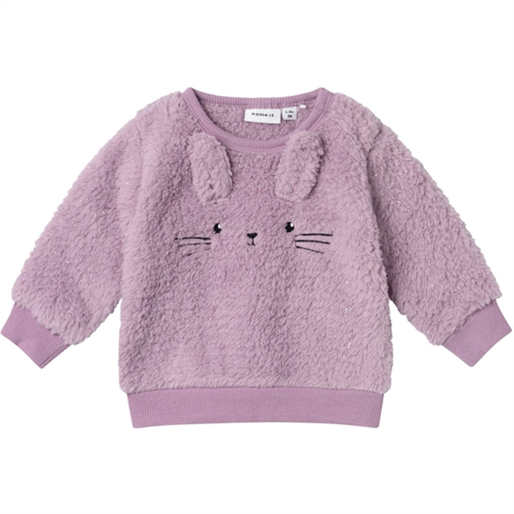 Lavender Mist Sasie Teddy Bluse - Name It