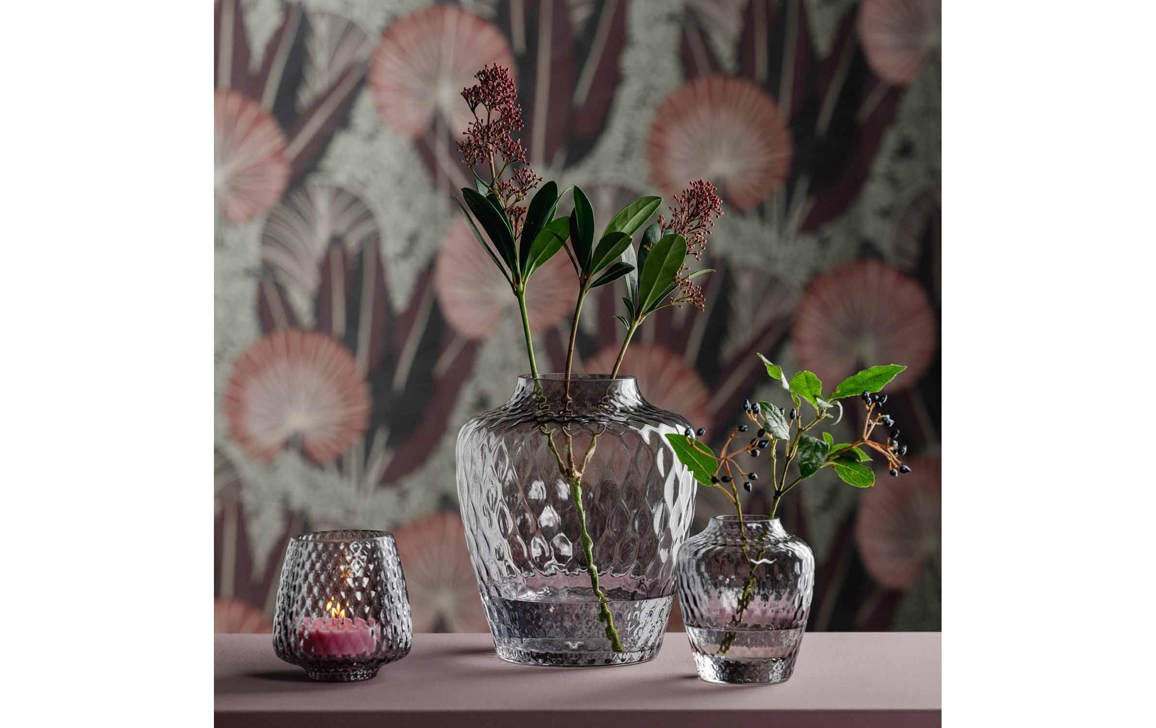 Vase Giulia Grau, 10 x 21 cmTischlicht