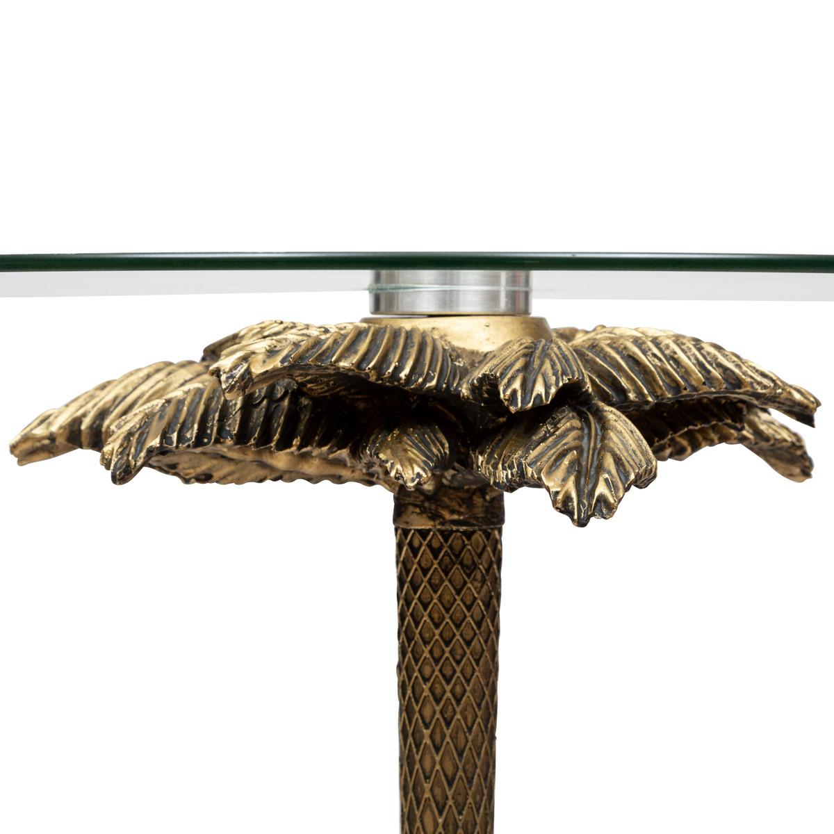 TABLE A CAFE WILD PALM DORE D.40CM