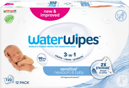 WaterWipes Lingettes Pour Bébés - 12x60 (720 Pièces)