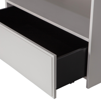 WOOOD TV-meubel Yissa 1 lade wolkengrijs grenenhout 46 x 70 cm