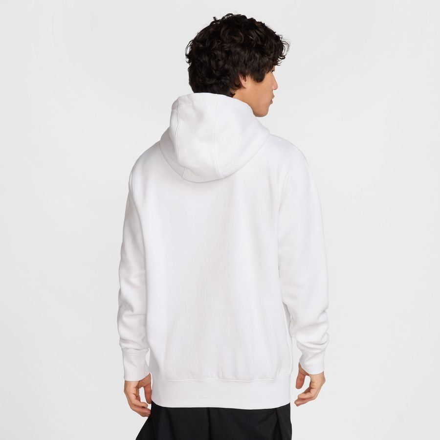 Nike Sweat à Capuche Club - Blanc/Noir