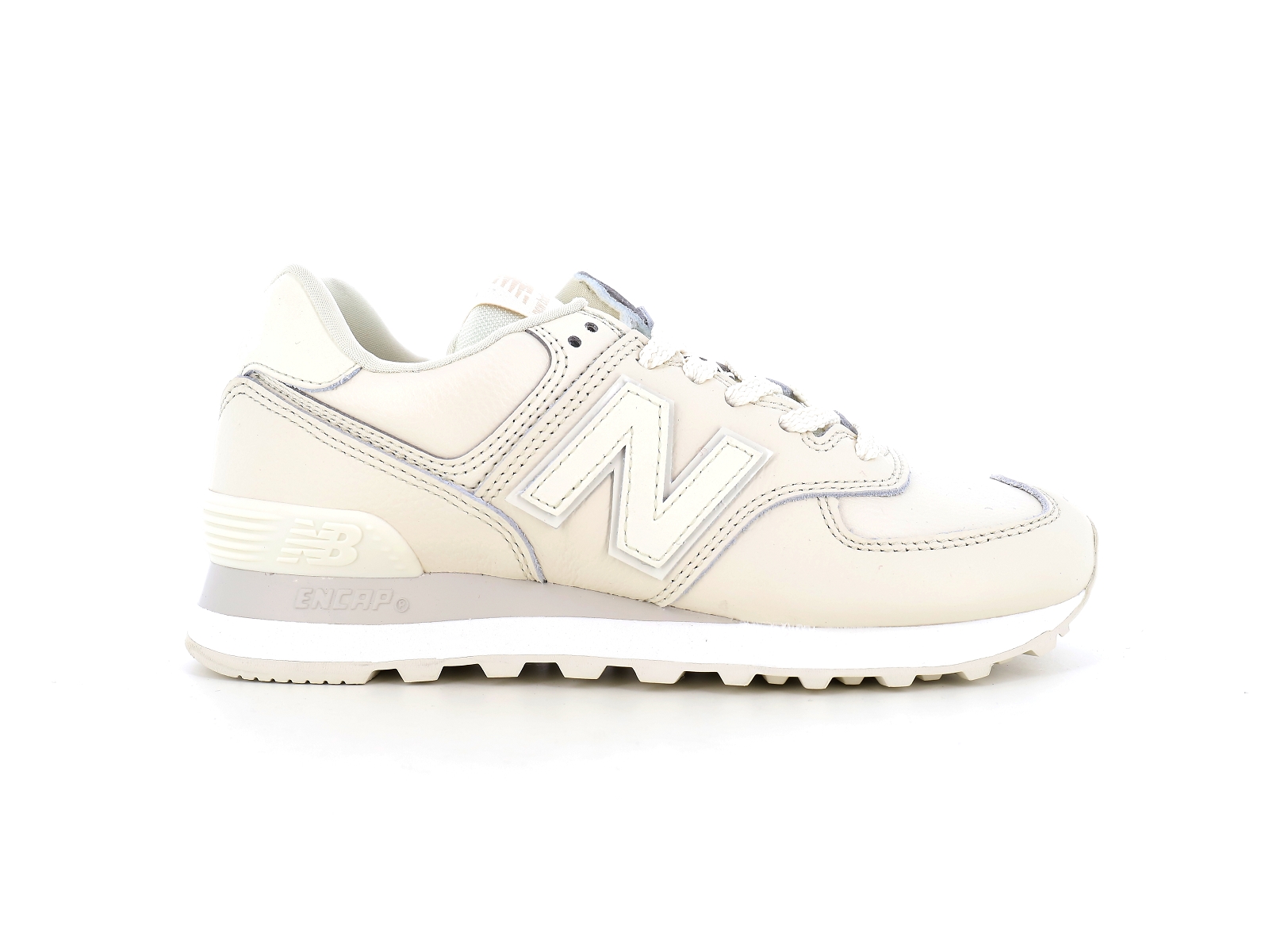 New balance a-WL574IR2 Matières combinées Blanc Casse