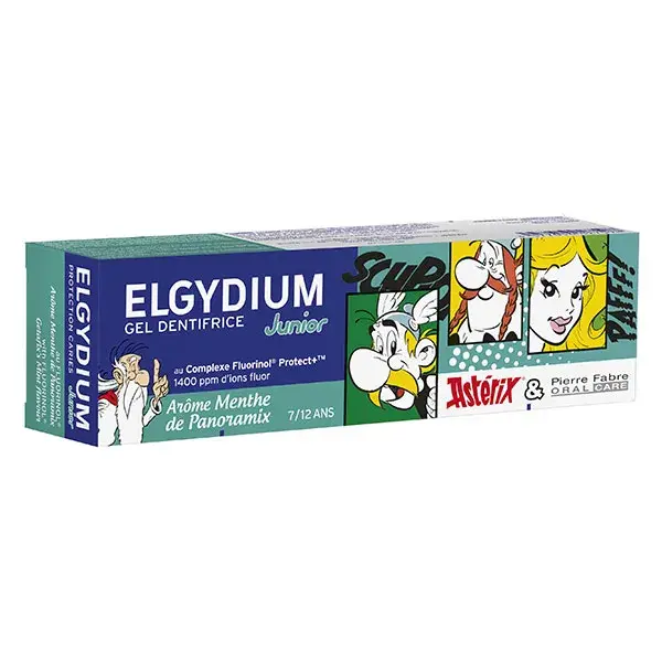 Elgydium dentifrice junior 7/12 ans menthe douce 50 ml