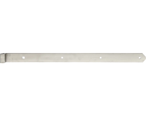 Scharniertype 6 rechte vorm, middelzwaar, 600 x 13 x 40 mm, roestvrij staal