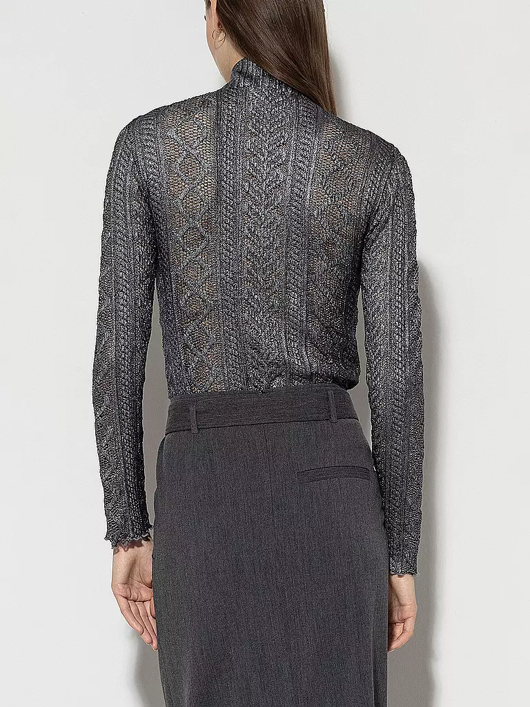 LUISA CERANO Rollkragenpullover grau