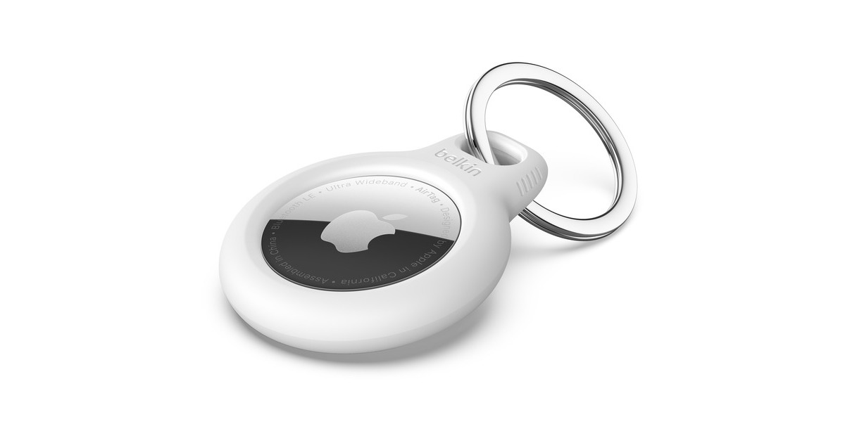 BelkinBeschermende houder met sleutelhanger voor AirTag tracker  (Wit)