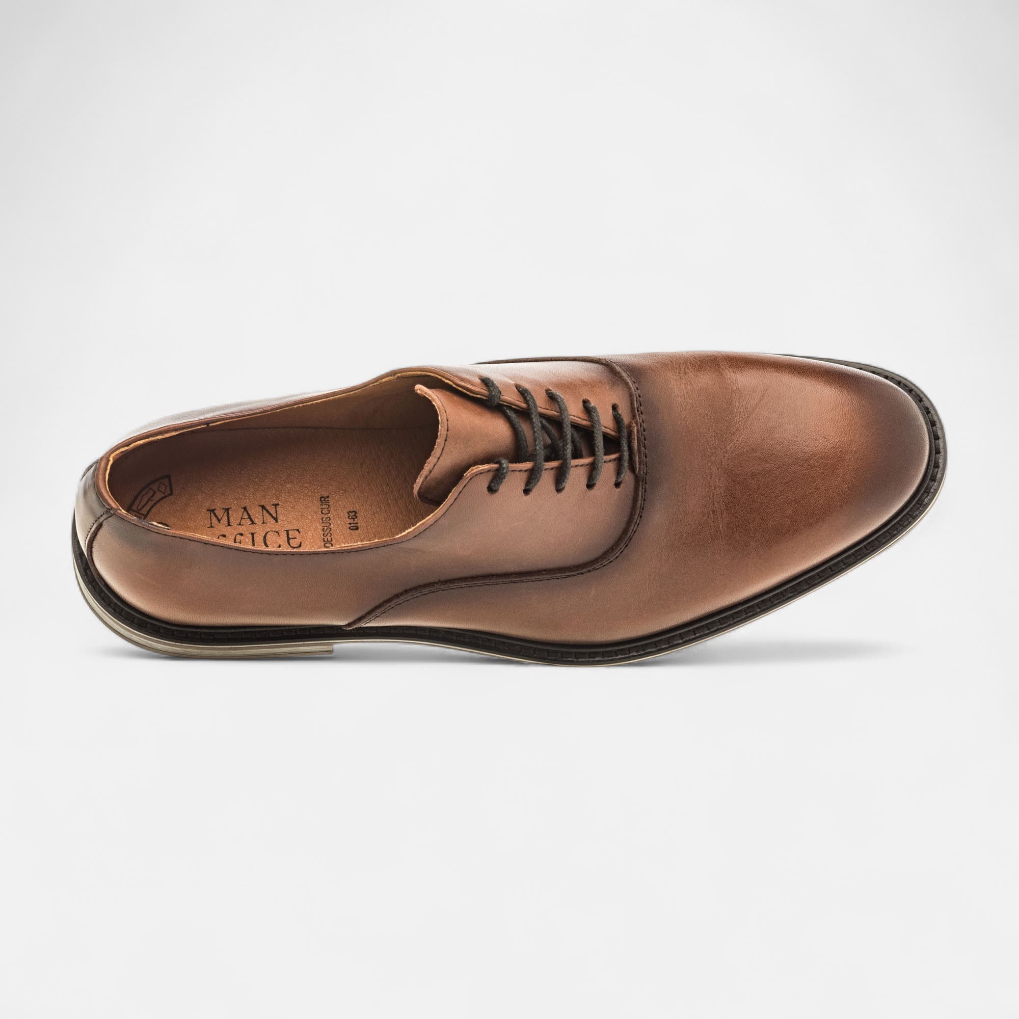 Richelieus Homme en cuir marron