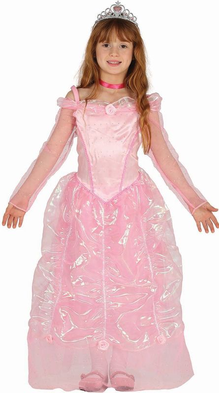 Prinsessen - Jurk - Roze - 100% Polyester
