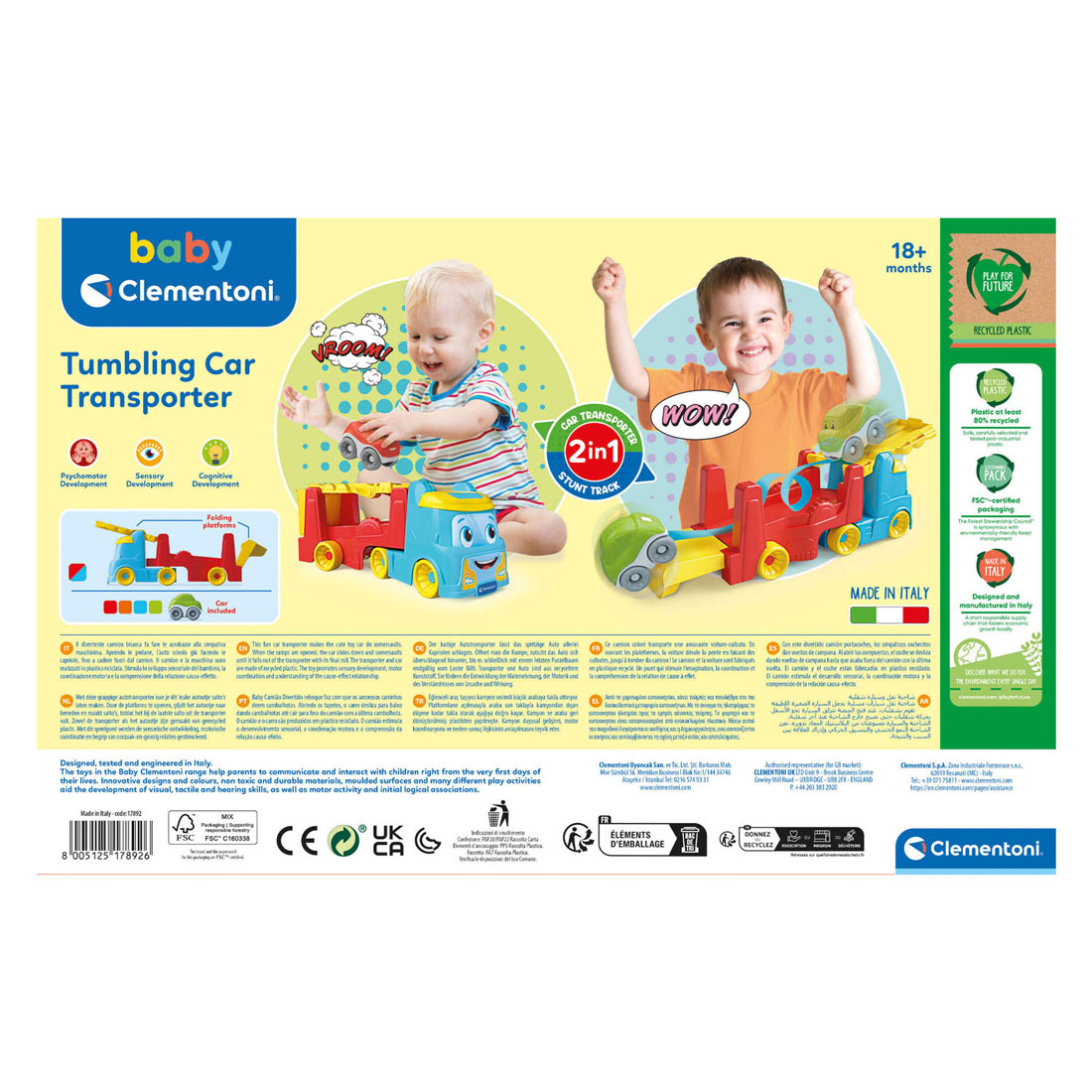 Clementoni Baby Tuimel Auto