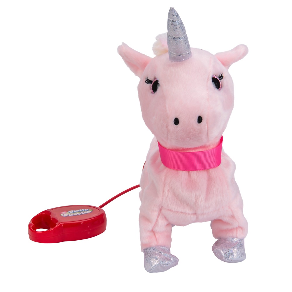 Flauschiges, laufendes Einhorn-Plüschtier