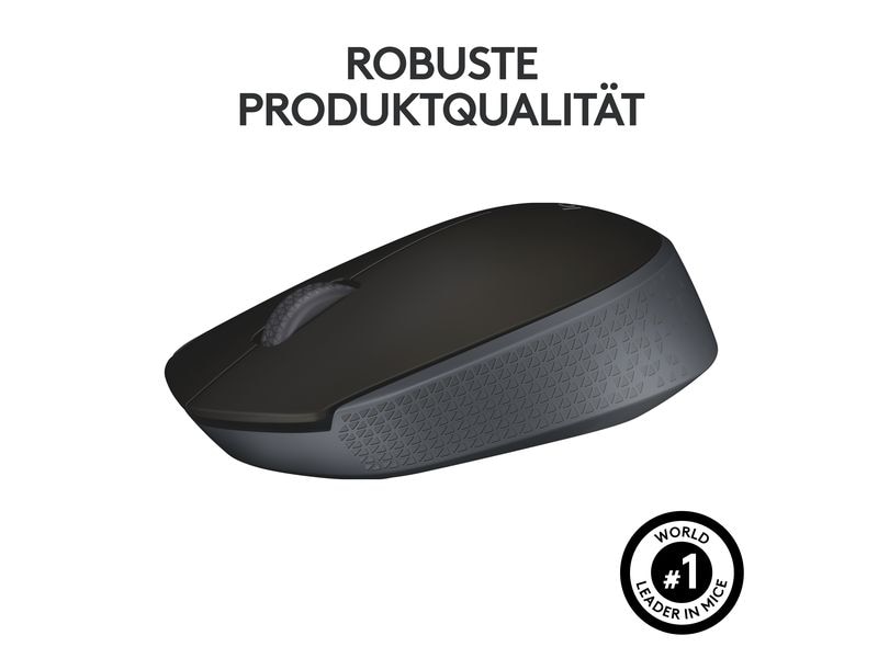Logitech Maus B170 Kleine Wireless-Maus, schwarz