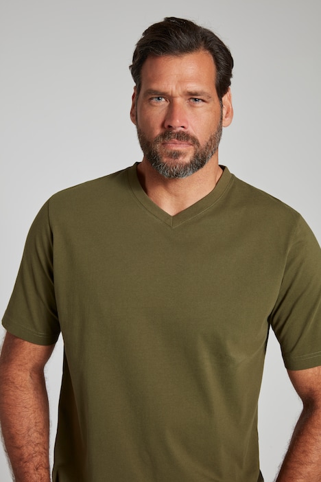 JP 1880 T-Shirt, Basic, V-Ausschnitt, bis 8XL