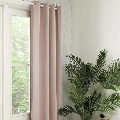 Gordijnen Verduisterend & Isolerend - Haken of Ringen - Oud Roze