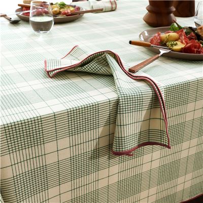 Linge de table à carreaux - BECQUET CRÉATION
