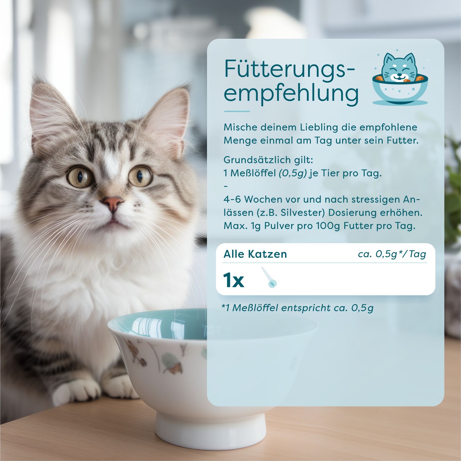 Dr. SAM RelaxPet Cat - Hochdosiertes Beruhigungspulver. Bei Stress und Angst