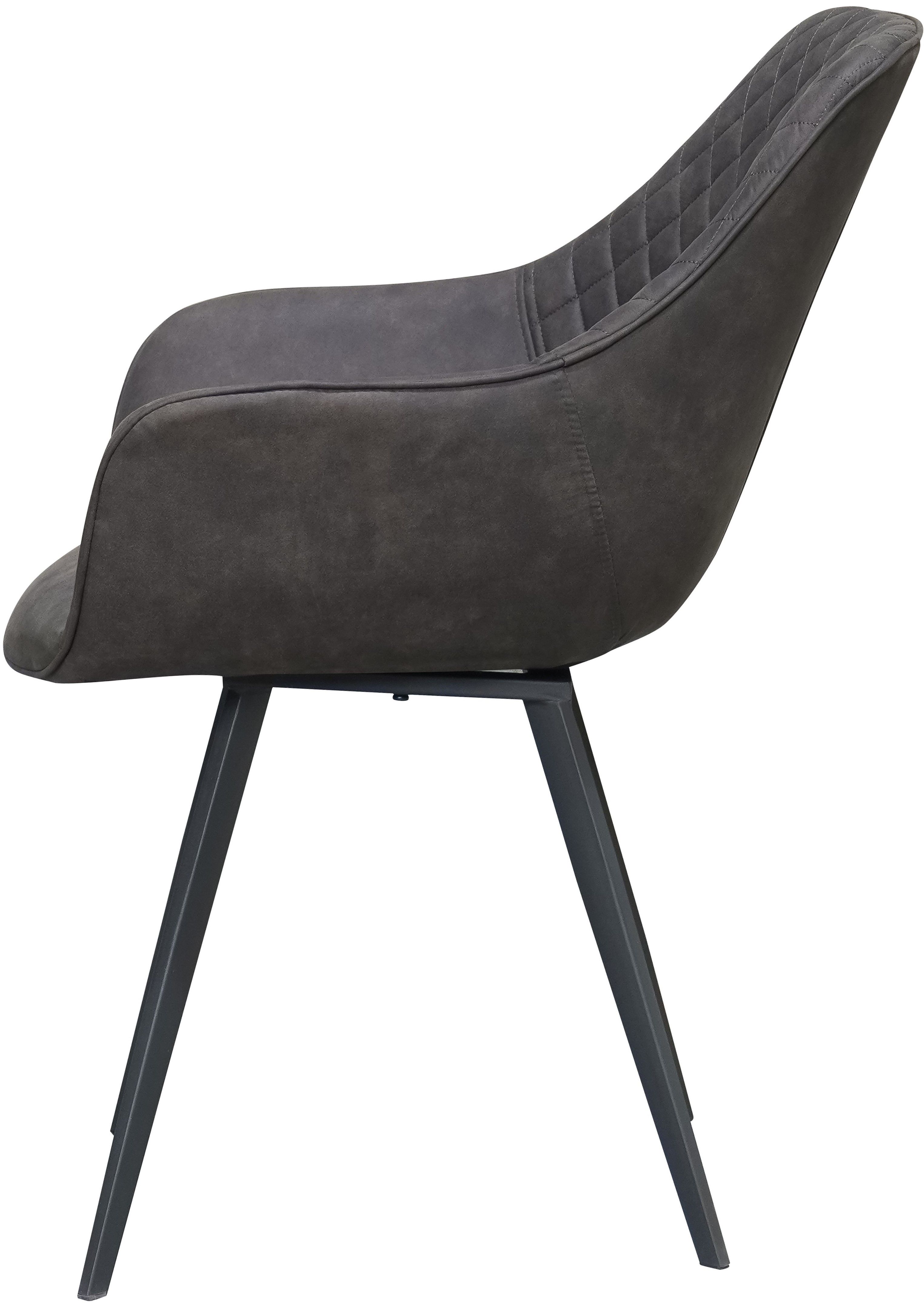 Eetkamerstoel Antraciet Luca B59 x D65 x H84 cm