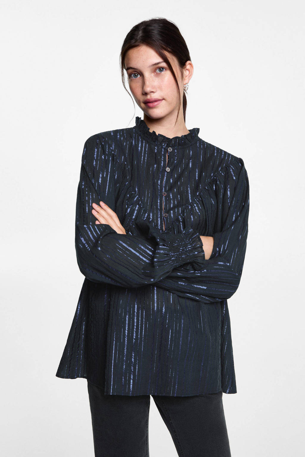 MANGO TEEN blousetop blauw