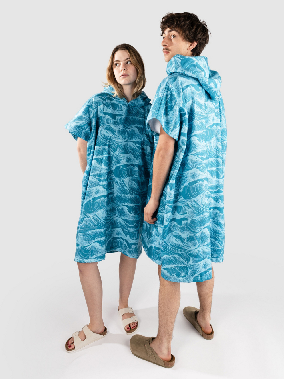 After Ocean Surf Poncho blue